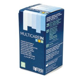 BSI MULTICAREIN CHOLESTEROL paski do pomiaru cholesterolu multicarein, 25 sztuk