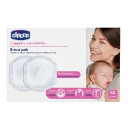 CHICCO EXTRA COMFORT Wkładki laktacyjne, antybakteryjne, NaturalFeeling, 60 szt.