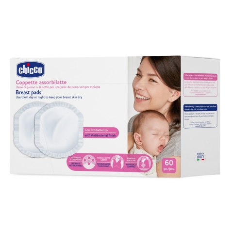 CHICCO EXTRA COMFORT Wkładki laktacyjne, antybakteryjne, NaturalFeeling, 60 szt. CHICCO EXTRA COMFORT Wkładki laktacyjne, antybakteryjne, NaturalFeeling, 60 szt.