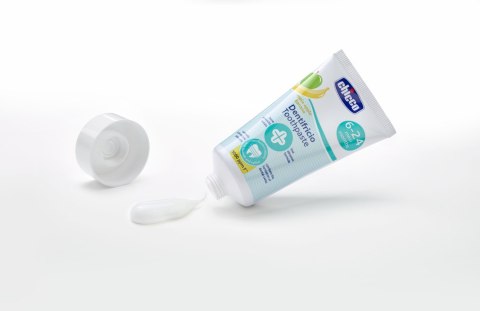 CHICCO Pasta z fluorem dla dzieci 6M+, smak jabłkowo-bananowy z ksylitolem CHICCO Pasta z fluorem dla dzieci 6M+, smak jabłkowo-bananowy z ksylitolem