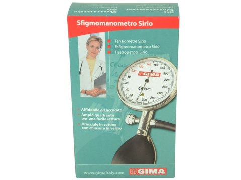 GIMA SIRIO Ciśnieniomierz zegarowy, mankiet zapinany na rzep, skala 0-300 mmHg GIMA SIRIO Ciśnieniomierz zegarowy, mankiet zapinany na rzep, skala 0-300 mmHg