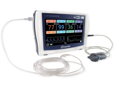 NONIN LIFESENSE II Kapnograf z pulsoksymetrem, przenośny monitor EtCO2 i SpO2 NONIN LIFESENSE II Kapnograf z pulsoksymetrem, przenośny monitor EtCO2 i SpO2