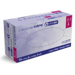 SEMPERCARE SKIN 2 ROZM. L Rękawiczki diagnostyczne nitrylowe bezpudrowe, 200 szt