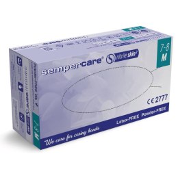 SEMPERCARE SKIN 2 ROZM. M Rękawiczki diagnostyczne nitrylowe bezpudrowe, 200 szt