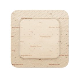 MÖLNLYCKE MEPILEX BORDER FLEX 7,5 x 7,5 cm Opatrunek chłonny piankowy, 5 szt.