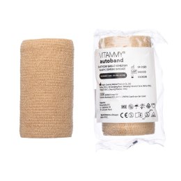 VITAMMY AUTOBAND BEŻOWY 10cm x 450cm Elastyczny bandaż kohezyjny samoprzylepny