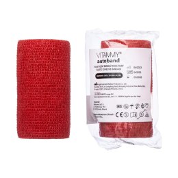 VITAMMY AUTOBAND CZERWONY 10cm x 450cm Elastyczny bandaż kohezyjny samoprzylepny