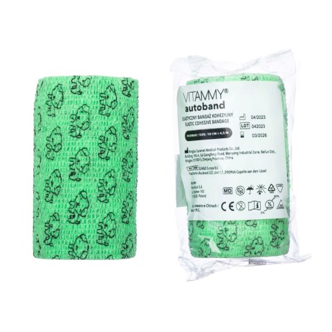 VITAMMY AUTOBAND PIESKI 10cm x 450cm Elastyczny bandaż kohezyjny samoprzylepny VITAMMY AUTOBAND PIESKI 10cm x 450cm Elastyczny bandaż kohezyjny samoprzylepny