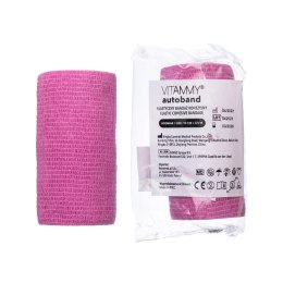 VITAMMY AUTOBAND RÓŻOWY 10cm x 450cm Elastyczny bandaż kohezyjny samoprzylepny