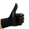 VELO STRONG GRIP XL CZARNE Rękawice nitrylowe robocze z gripem, 50 szt.
