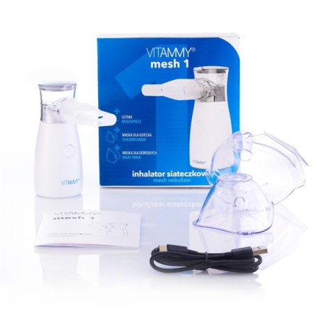 VITAMMY MESH 1 Inhalator siateczkowy, cichy, zasilanie USB, wygodny w podróży VITAMMY MESH 1 Inhalator siateczkowy, cichy, zasilanie USB, wygodny w podróży