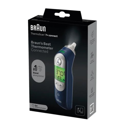 BRAUN THERMOSCAN® 7+ CONNECT IRT6575 Termometr douszny, łączność z aplikacją BRAUN THERMOSCAN® 7+ CONNECT IRT6575 Termometr douszny, łączność z aplikacją