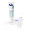 CHICCO 0M+ Zestaw na ząbkowanie żel + szczoteczka na palec, etui, bez smaku