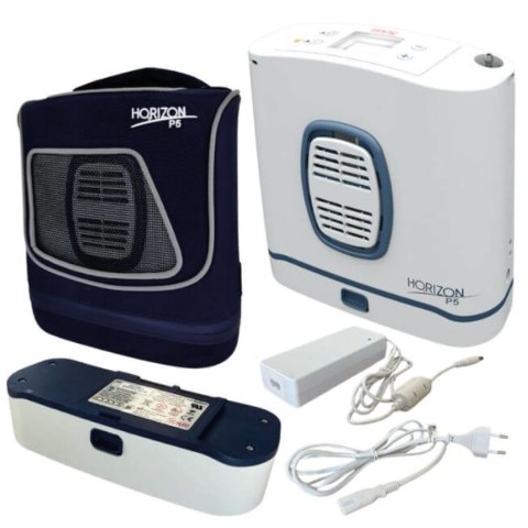 HORIZON P5 Koncentrator tlenu przenośny, bateria 8 ogniw, tryb impulsowy HORIZON P5 Koncentrator tlenu przenośny, bateria 8 ogniw, tryb impulsowy
