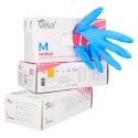 VELO NITRILE BLUE L Rękawice nitrylowe zabiegowe bezpudrowe, niebieskie, 100 szt.