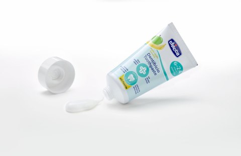 CHICCO 6M+ Pasta bez fluoru dla dzieci, jabłkowo-bananowa, z ksylitolem i biowapniem CHICCO 6M+ Pasta bez fluoru dla dzieci, jabłkowo-bananowa, z ksylitolem i biowapniem