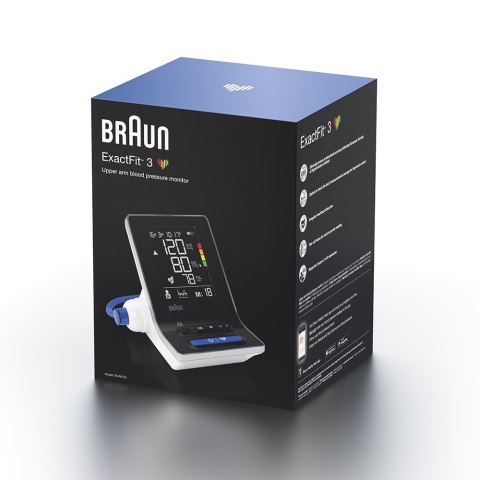 BRAUN EXACTFIT 3 BUA6150 Ciśnieniomierz naramienny automatyczny z dużym wyświetlaczem BRAUN EXACTFIT 3 BUA6150 Ciśnieniomierz naramienny automatyczny z dużym wyświetlaczem