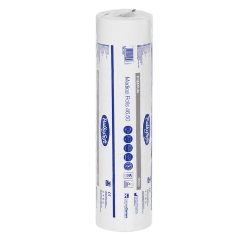 BULKYSOFT PREMIUM 50 cm × 46 m Podkład medyczny biały, dwuwarstwowy, 1 rolka