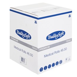 BULKYSOFT PREMIUM 50 cm × 46 m Podkład medyczny biały, dwuwarstwowy, 1 rolka
