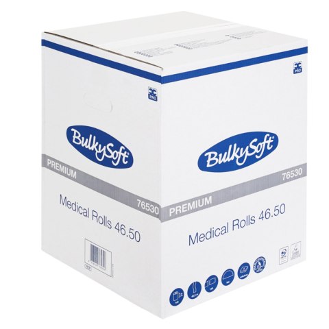 BULKYSOFT PREMIUM 50 cm × 46 m Podkład medyczny biały, dwuwarstwowy, 1 rolka BULKYSOFT PREMIUM 50 cm × 46 m Podkład medyczny biały, dwuwarstwowy, 1 rolka