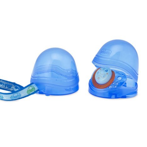 CHICCO Etui podwójne do smoczka, niebieskie CHICCO Etui podwójne do smoczka, niebieskie