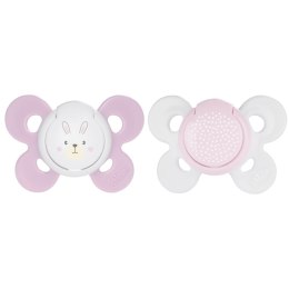 CHICCO PHYSIO COMFORT 0M+ RÓŻOWY Smoczek uspokajający silikonowy, 1 szt.