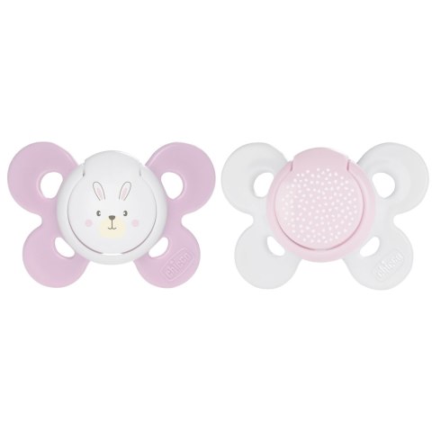 CHICCO PHYSIO COMFORT 0M+ RÓŻOWY Smoczek uspokajający silikonowy, 1 szt.
