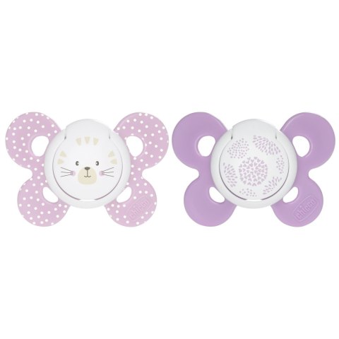 CHICCO PHYSIO COMFORT 6-12M RÓŻOWY Smoczek uspokajający silikonowy, 1 szt.
