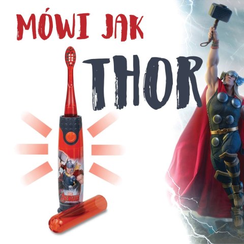 FIREFLY AVENGERS Szczoteczka do zębów świecąca i mówiąca, dla dzieci 3+ FIREFLY AVENGERS Szczoteczka do zębów świecąca i mówiąca, dla dzieci 3+