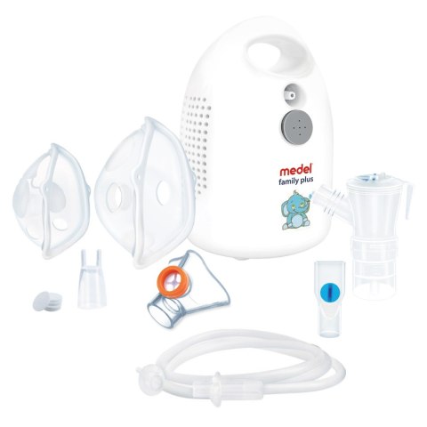 MEDEL FAMILY PLUS ELEFANTE Inhalator tłokowy dla dzieci z trzema maskami MEDEL FAMILY PLUS ELEFANTE Inhalator tłokowy dla dzieci z trzema maskami