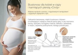 MEDELA CINDY ROZM. S Biustonosz dla kobiet w ciąży i karmiących, biały