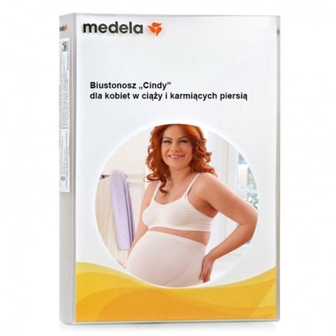 MEDELA CINDY ROZM. S Biustonosz dla kobiet w ciąży i karmiących, biały MEDELA CINDY ROZM. S Biustonosz dla kobiet w ciąży i karmiących, biały