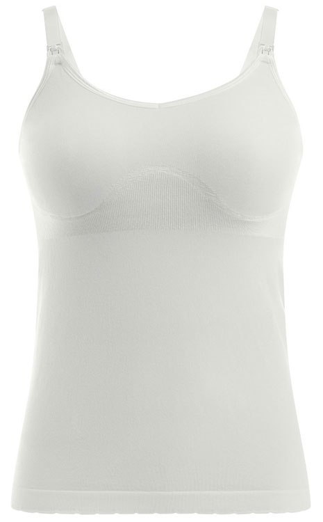 MEDELA TANK TOP BRAVADO ROZM. XL Koszulka ciążowa, biała, do karmienia, bez fiszbin