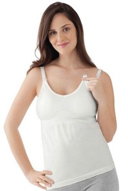 MEDELA TANK TOP BRAVADO ROZM. XL Koszulka ciążowa, biała, do karmienia, bez fiszbin
