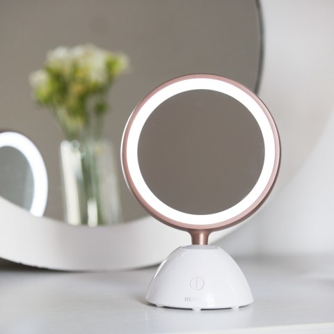 REVLON RVMR9029 Lusterko kosmetyczne LED, bezprzewodowe, 5x powiększenie REVLON RVMR9029 Lusterko kosmetyczne LED, bezprzewodowe, 5x powiększenie
