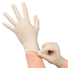 VELO LATEX PF S Rękawice lateksowe bezpudrowe diagnostyczne, 100 szt.