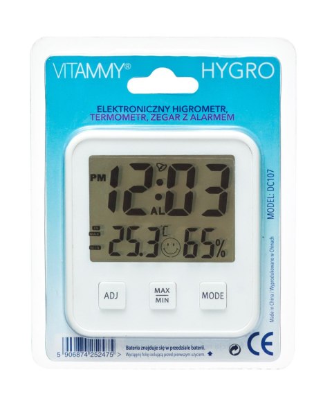 VITAMMY HYGRO Stacja pogody, higrometr i termometr pokojowy VITAMMY HYGRO Stacja pogody, higrometr i termometr pokojowy