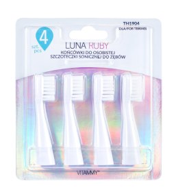 VITAMMY LUNA / RUBY Końcówki do szczoteczki sonicznej, włókna DuPont, 4 szt.