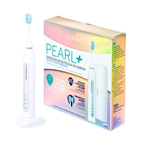 VITAMMY PEARL+ Szczoteczka soniczna do zębów z wybielaniem i 3 programami VITAMMY PEARL+ Szczoteczka soniczna do zębów z wybielaniem i 3 programami