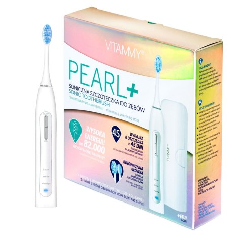 VITAMMY PEARL+ Szczoteczka soniczna do zębów z wybielaniem i 3 programami VITAMMY PEARL+ Szczoteczka soniczna do zębów z wybielaniem i 3 programami