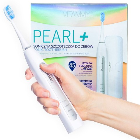VITAMMY PEARL+ Szczoteczka soniczna do zębów z wybielaniem i 3 programami VITAMMY PEARL+ Szczoteczka soniczna do zębów z wybielaniem i 3 programami
