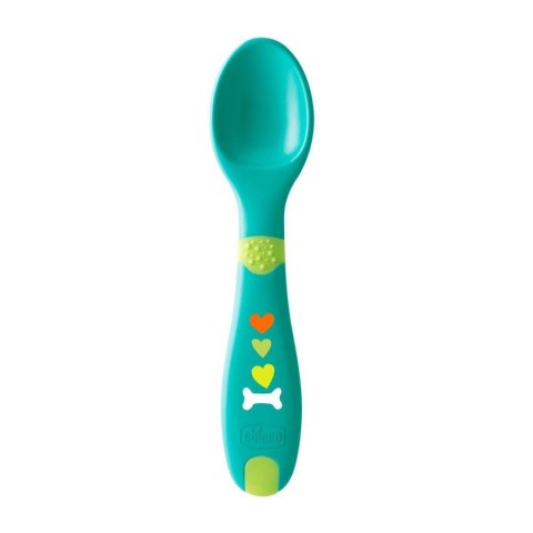 CHICCO 12M+ Pierwsze plastikowe sztućce dla dzieci, uniwersalny kolor CHICCO 12M+ Pierwsze plastikowe sztućce dla dzieci, uniwersalny kolor