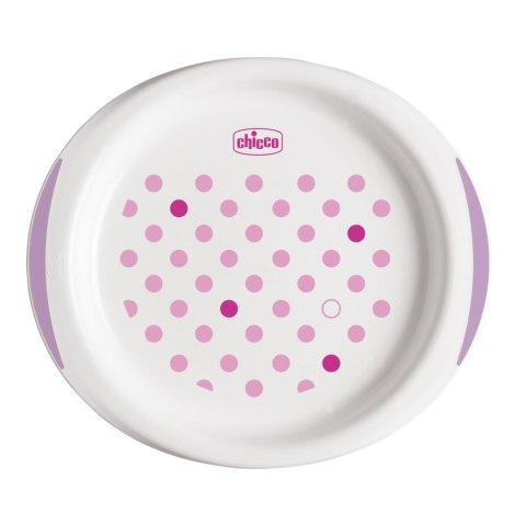 CHICCO 12M+ Zestaw 2 talerzy, różowy, z antypoślizgiem i miejscem na łyżkę CHICCO 12M+ Zestaw 2 talerzy, różowy, z antypoślizgiem i miejscem na łyżkę