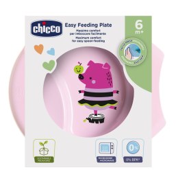 CHICCO 6M+ Talerz do karmienia, ergonomiczny, antypoślizgowy, łatwy do trzymania