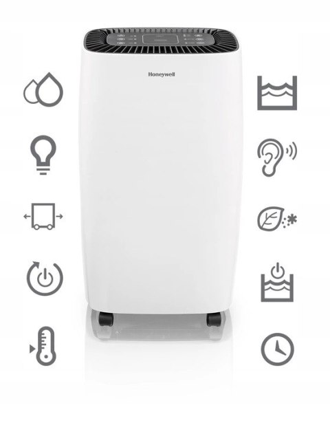 HONEYWELL TP COMPACT Osuszacz powietrza, 12 litrów na dobę, cyfrowy panel HONEYWELL TP COMPACT Osuszacz powietrza, 12 litrów na dobę, cyfrowy panel