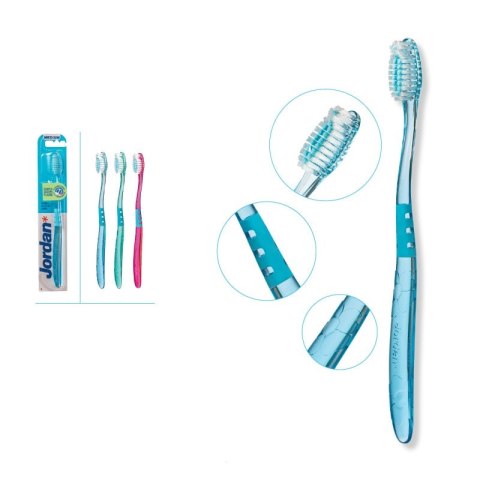 JORDAN TARGET TEETH & GUMS Szczoteczka do zębów średnia, kolory losowe JORDAN TARGET TEETH & GUMS Szczoteczka do zębów średnia, kolory losowe