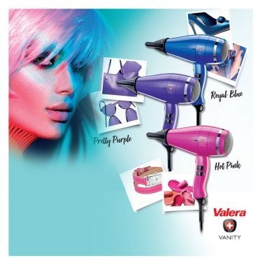 VALERA VANITY COMFORT FIOLET Suszarka do włosów, 2000 W, cicha i lekka VALERA VANITY COMFORT FIOLET Suszarka do włosów, 2000 W, cicha i lekka