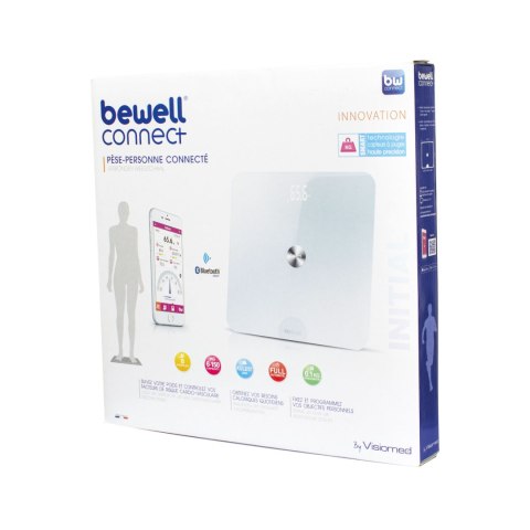 VISIOMED BEWELL Waga łazienkowa, BW-MyScale Initial, dokładność 100 g, do 180 kg VISIOMED BEWELL Waga łazienkowa, BW-MyScale Initial, dokładność 100 g, do 180 kg