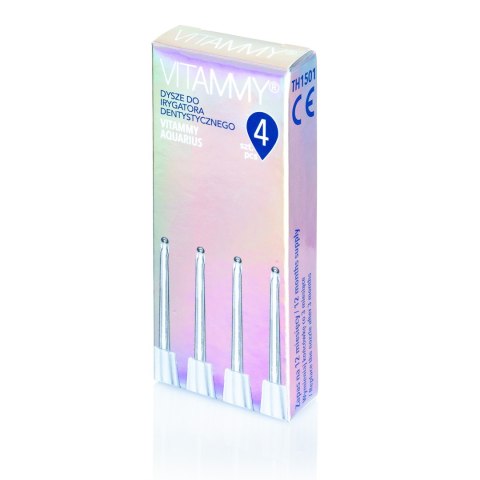 VITAMMY AQUARIUS 1.0 Końcówki do irygatora, 4 szt. VITAMMY AQUARIUS 1.0 Końcówki do irygatora, 4 szt.