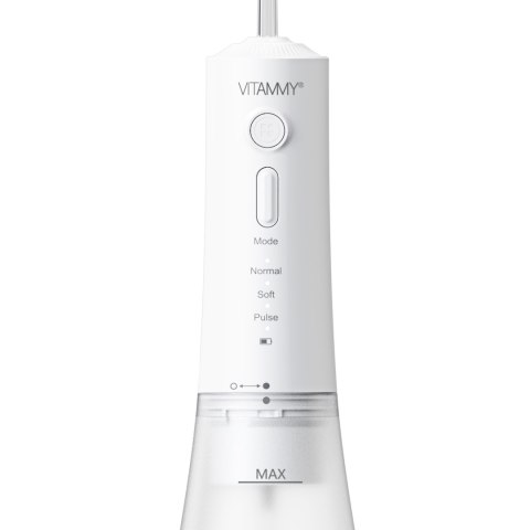 VITAMMY AQUARIUS Irygator bezprzewodowy do jamy ustnej, 3 tryby, IPX7, 4 końcówki VITAMMY AQUARIUS Irygator bezprzewodowy do jamy ustnej, 3 tryby, IPX7, 4 końcówki